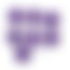 7 boutons en résine violet / lilas foncé - vintage - 21mm - tr1547