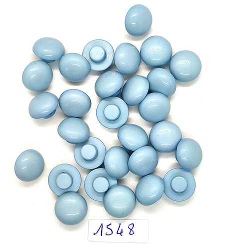 29 boutons en résine bleu clair - vintage - 13mm - tr1548