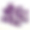 15 boutons en résine violet - vintage - 18mm - tr1586