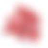 59 boutons en nacre rouge clair - vintage - 11mm - tr1808