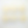 6 boutons en résine ivoire / beige - vintage - 35mm - tr1795