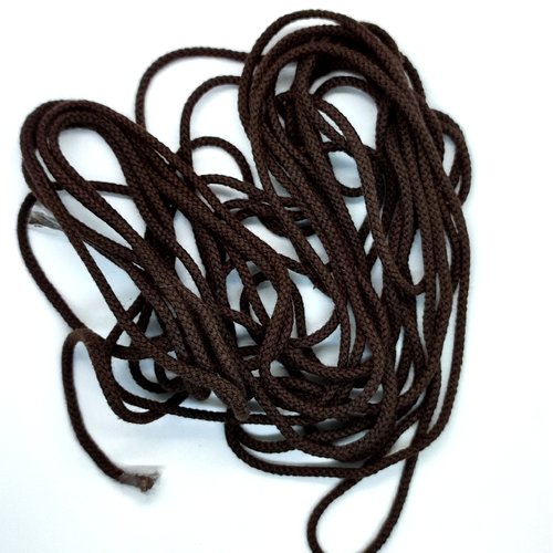 6m de cordon marron - 4mm