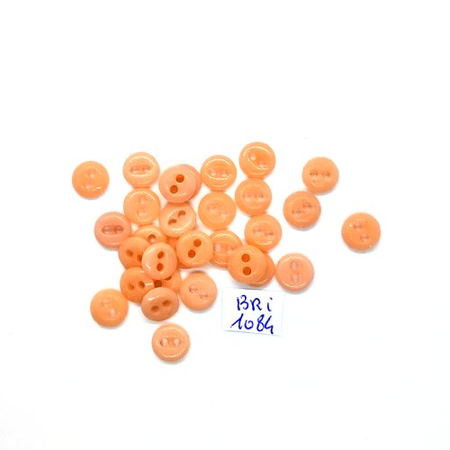 30 boutons en pate de verre - 9mm - bri1084