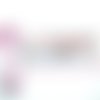 Epaulette tubulaire voile nylon rose - nylamour - 14m