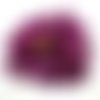 80 pierres strass en acrylique violet - 14mm - vintage - tr1888