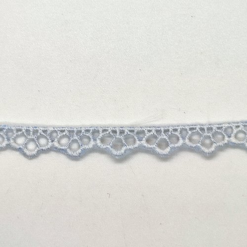 5m de ruban bleu clair ancien - 10mm