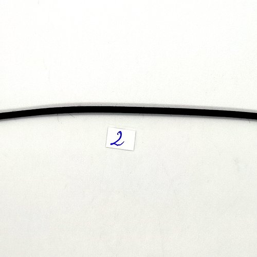 2m d'élastique noir - rond  - 4mm