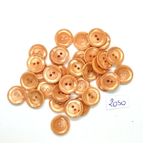 33 boutons en résine rose - 15mm - tr2050