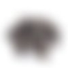25 boutons en résine marron - 15mm - tr2980