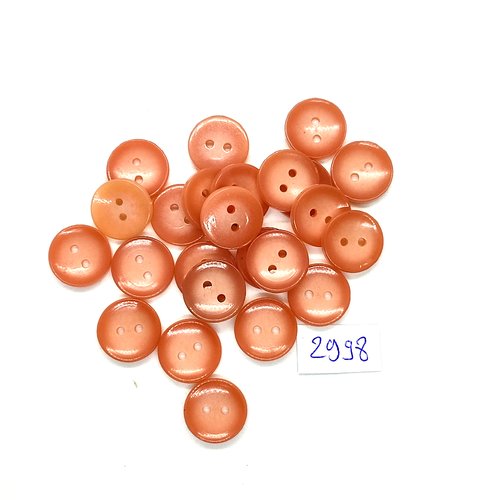 22 boutons en résine rose - 14mm - tr2998