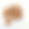 22 boutons en résine orange foncé - 14mm - tr3000