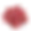 35 boutons en résine rouge opaque - 16mm - tr3023