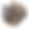 30 boutons en résine marron et beige - 20mm - tr3025