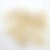 22 boutons en résine blanc cassé et beige - 18mm - tr3057