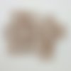 11 boutons en résine marron et gris - 18mm - bri1317