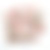 36 boutons en résine ton rose - entre 10 et 18mm - tr3090