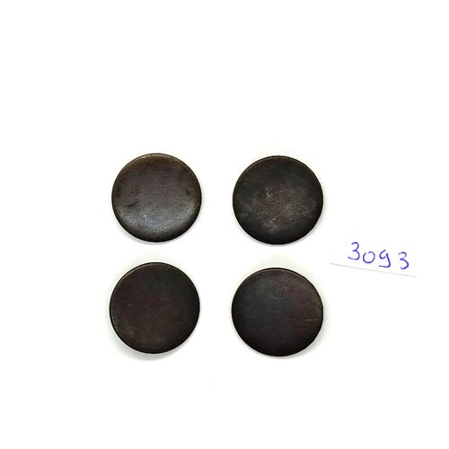 4 boutons en métal bronze - 23mm - tr3093
