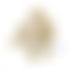 30 boutons en résine marron très clair / beige - 11/12mm - tr3102