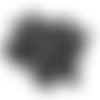 25 boutons en résine noir - 19mm - tr3131