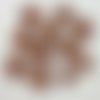 11 boutons en résine marron - 30mm - 26mm et 22mm - bri1351
