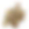 20 boutons en résine beige foncé - 17mm - bri1356