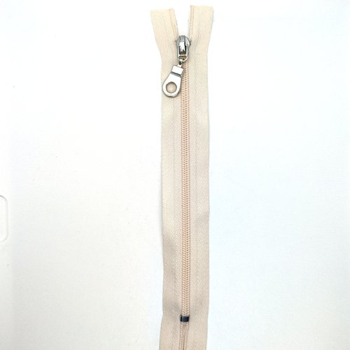 1 fermeture éclair écru - 15cm - maille nylon