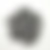 35 boutons en résine gris - 14mm - tr4157