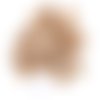 29 boutons en résine marron / beige - 15mm - tr3213