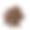 25 boutons en résine marron - 15mm - tr3248