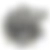20 boutons en résine gris - 17mm - tr3254