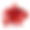27 boutons en résine rouge opaque - 15mm - tr3276