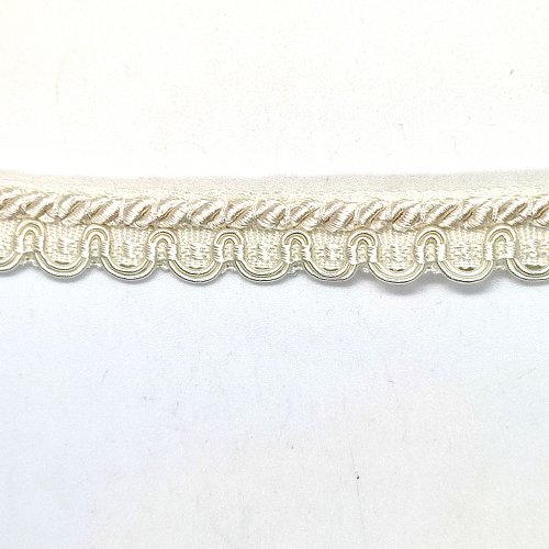 4m de galon polyester écru - 15mm
