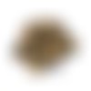 10 boutons en résine marron et beige - 22mm - tr3307