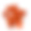 13 boutons en résine orange foncé - 20mm - tr3330