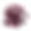 29 boutons en résine noir et rouge / bordeaux - 14mm - tr3364