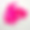 32 boutons en résine rose fluo - 14mm et 12mm - tr3405