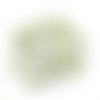 35 boutons en résine une pomme vert très clair / gris très clair - 18mm - tr3409