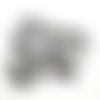 23 boutons en résine argenté - taille diverse - tr3413