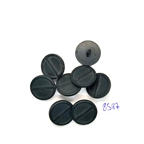 8 boutons en résine vert foncé - 20mm - tr3587