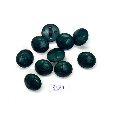 10 boutons en résine vert - 18mm - tr3593