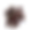 25 boutons en résine marron - 18mm - tr3589