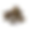 25 boutons en résine doré - 15mm - tr3592