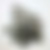 28 boutons en résine argenté - 18mm - tr3609