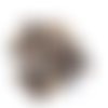 29 boutons en résine marron - 15mm - tr3667