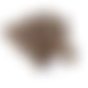 16 boutons en résine marron - 18mm - tr3669