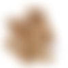 22 boutons en résine marron - 18mm - tr3671