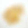 17 boutons en résine beige - taille diverse - tr3466