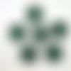 6 boutons en résine vert - 31mm - tr3727