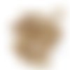 30 boutons en résine marron - 15mm - tr3695