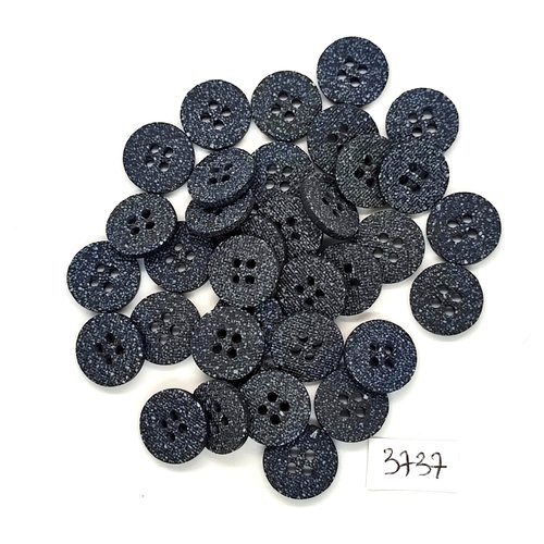 35 boutons en résine gris - 15mm - tr3737